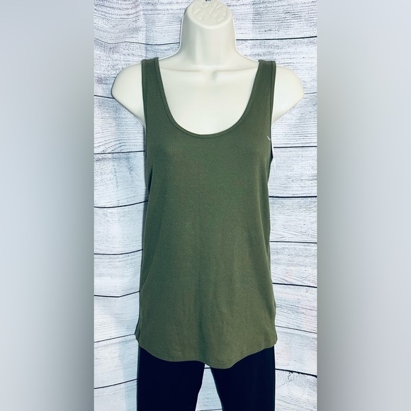 OLD Navy Olive First Layer Rib Knit Tank Top - Picture 1 of 7